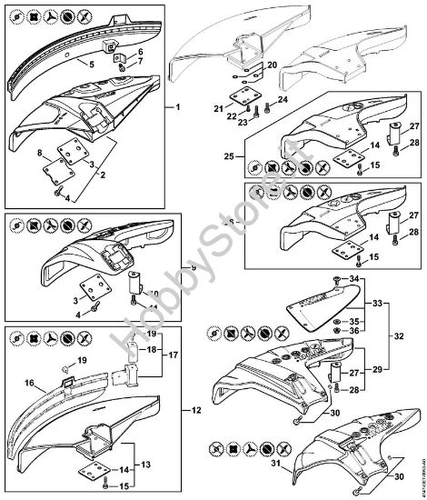 Riparo Decespugliatrici (FS) FS 240 R della marca STIHL