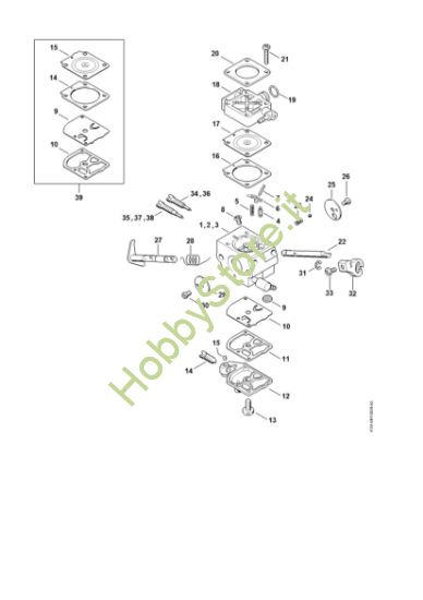 Picture of Carburatore 4134/21, 4134/22, 4134/23 FS 250