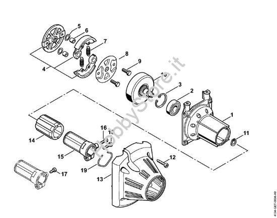 Scatola frizione Decespugliatrici (FS) FS 250 R della marca STIHL