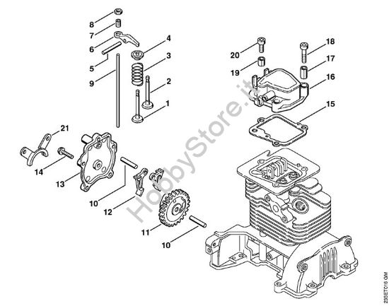 Comande valvole Decespugliatrici (FS) FS 25-4 della marca STIHL