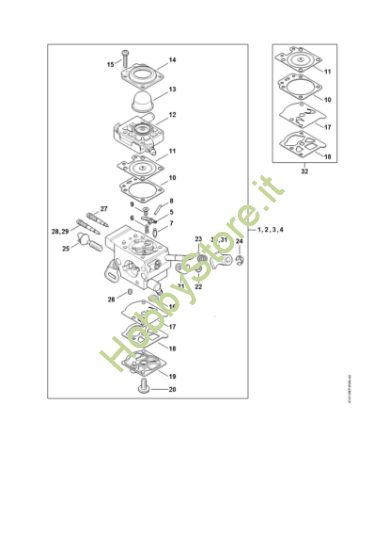 Picture of Carburatore WTF-10, WTF-11, WTF-5, WTF-6 FS 260