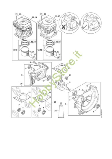 Picture of Carter albero a gomito, cilindro FS 260