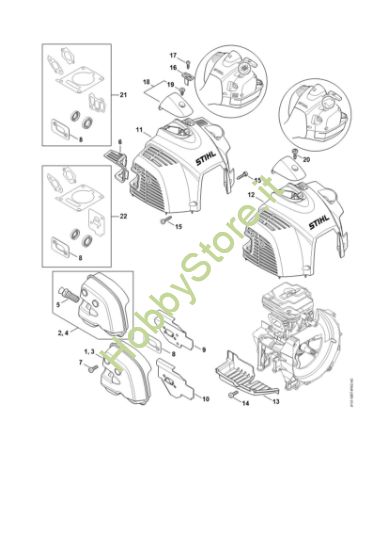 Picture of Silenziatore, cappottatura FS 260 R