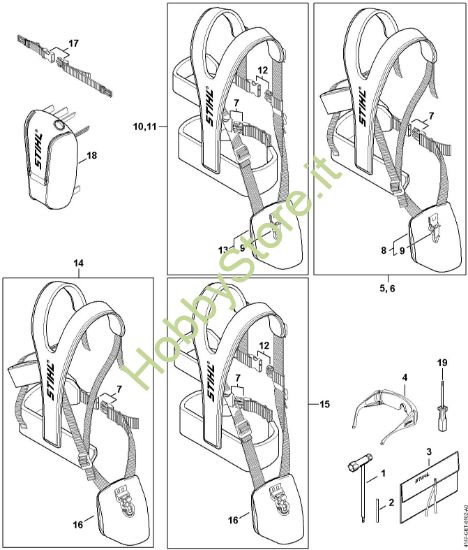 Picture of Attrezzi, tracolla doppia FS 261