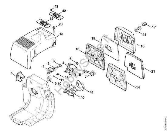 Filtro aria Decespugliatrici (FS) FS 280 K della marca STIHL