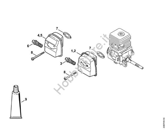 Silenziatore Decespugliatrici (FS) FS 38 della marca STIHL