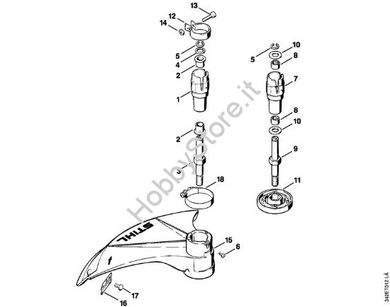 Sede cuscinetto FS 36, FS 40 Decespugliatrici (FS) FS 40 - 4130 della marca STIHL