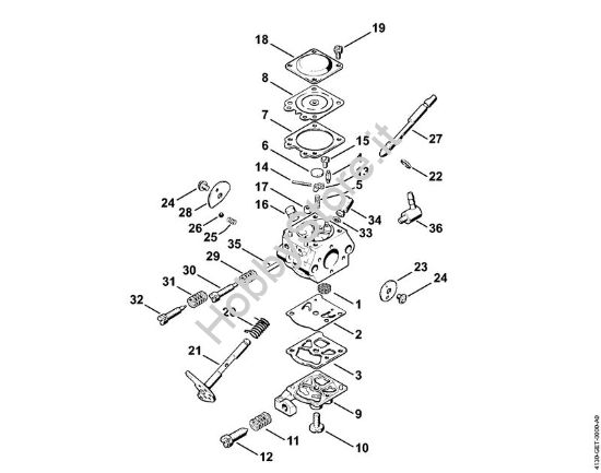Carburatore WT-160 Decespugliatrici (FS) FS 44 della marca STIHL