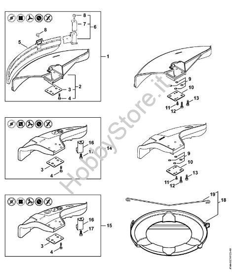Riparo FS 44 Decespugliatrici (FS) FS 44 R della marca STIHL