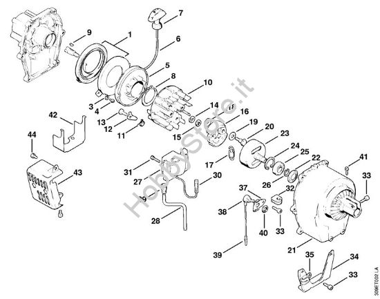 Dispositivo di avviamento Decespugliatrici (FS) FS 50 (4118) della marca STIHL