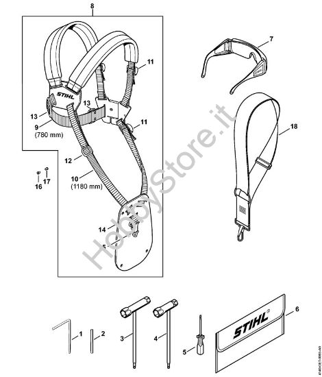 Attrezzi, accessorio a richiesta Decespugliatrici (FS) FS 55 della marca STIHL