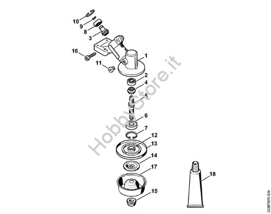 Riduttore (16.2014) Decespugliatrici (FS) FS 55 della marca STIHL