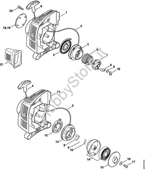 Dispositivo di avviamento ErgoStart Decespugliatrici (FS) FS 55 RC-E della marca STIHL