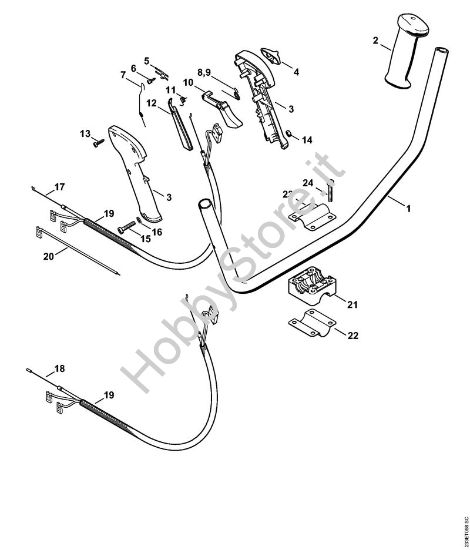 Impugnatura a manubrio Decespugliatrici (FS) FS 55 T della marca STIHL