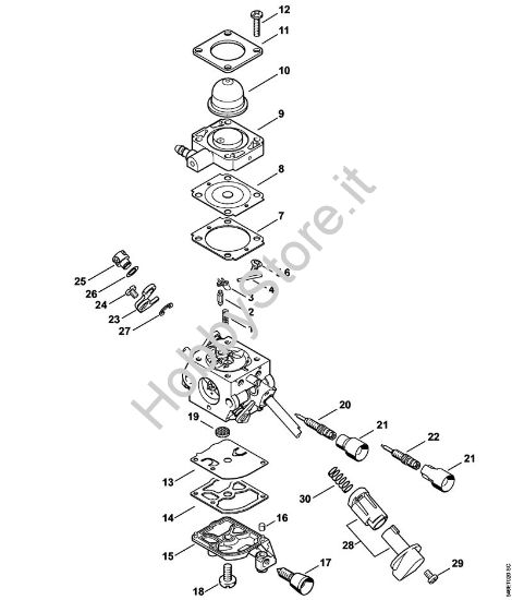 Carburatore C1M-S208, C1M-S146 California Decespugliatrici (FS) FS 56 R della marca STIHL