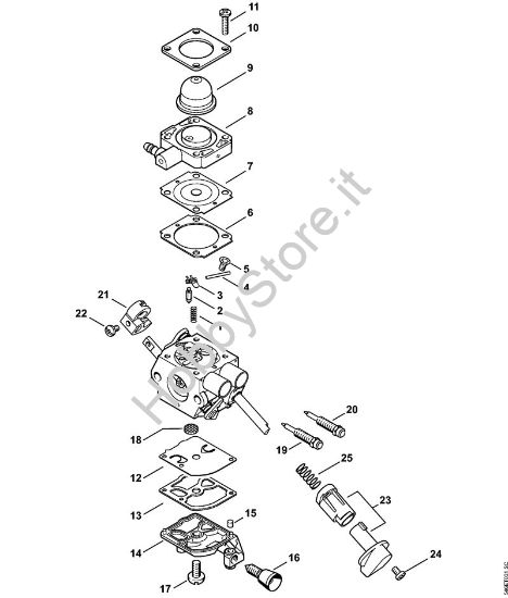 Carburatore C1M-S267 Decespugliatrici (FS) FS 56 R della marca STIHL