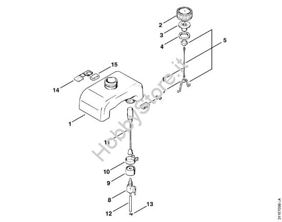 Serbatoio carburante Decespugliatrici (FS) FS 60 della marca STIHL