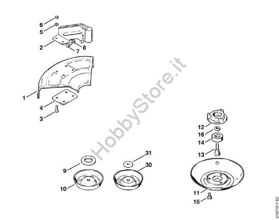 Riparo Decespugliatrici (FS) FS 61 della marca STIHL