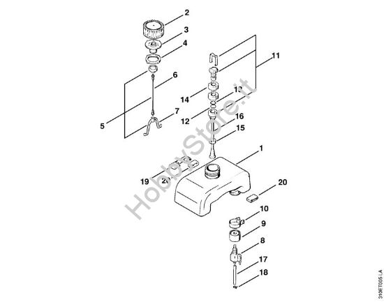 Serbatoio carburante Decespugliatrici (FS) FS 61 RE della marca STIHL