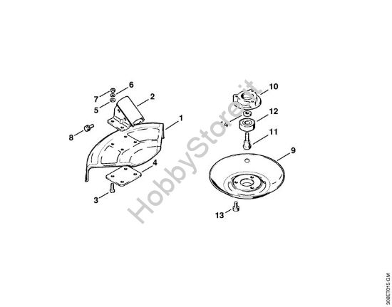 Riparo Decespugliatrici (FS) FS 65 della marca STIHL