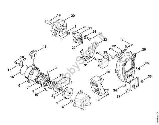 Dispositivo di avviamento Decespugliatrici (FS) FS 65 AVRE della marca STIHL