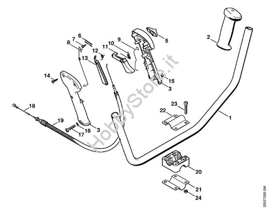 Impugnatura a manubrio Decespugliatrici (FS) FS 65-4 della marca STIHL