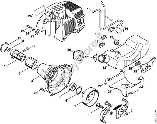 Scatola frizione Decespugliatrici (FS) FS 65-4 della marca STIHL