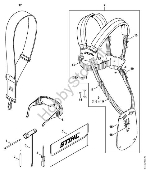 Attrezzi, accessorio a richiesta Decespugliatrici (FS) FS 70 C-E della marca STIHL