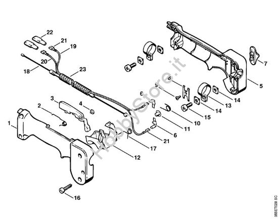 Impugnatura Decespugliatrici (FS) FS 72 della marca STIHL