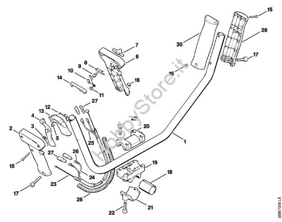 Impugnatura a manubrio Decespugliatrici (FS) FS 72 R della marca STIHL