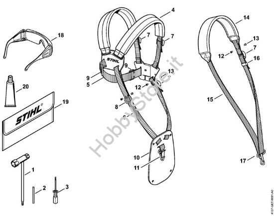 Attrezzi, accessorio a richiesta Decespugliatrici (FS) FS 75 della marca STIHL