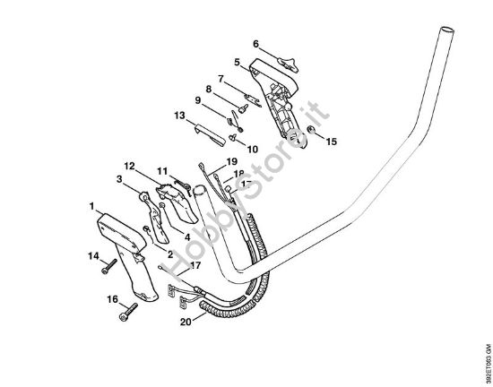 Impugnatura a manubrio Decespugliatrici (FS) FS 80 della marca STIHL