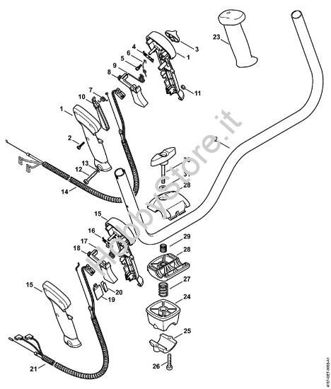 Impugnatura a manubrio Decespugliatrici (FS) FS 80 della marca STIHL