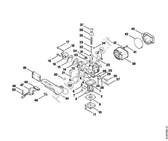 Carburatore, filtro aria Decespugliatrici (FS) FS 80 E della marca STIHL