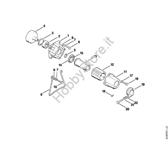 Scatola frizione AV Decespugliatrici (FS) FS 80 RE della marca STIHL