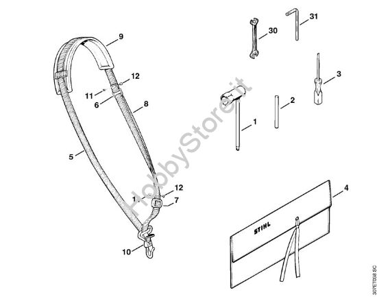 Attrezzi, accessorio a richiesta Decespugliatrici (FS) FS 81 della marca STIHL