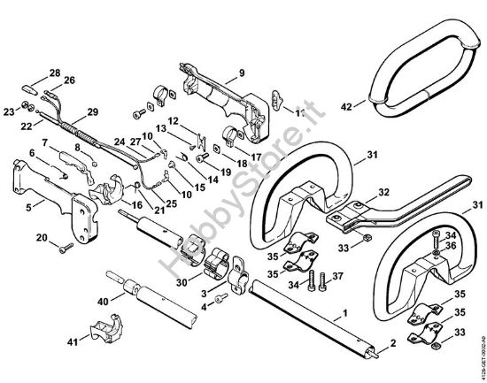 Impugnatura circolare Decespugliatrici (FS) FS 81 della marca STIHL
