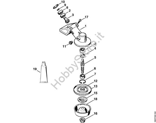 Riduttore FS 80, 80 R, 85, 85 R, 85 T, 85 RX (41.2017) Decespugliatrici (FS) FS 85 R della marca STIHL