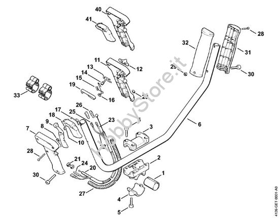 Impugnatura a manubrio Decespugliatrici (FS) FS 86 della marca STIHL
