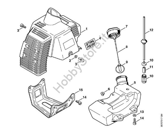 Cappottatura Decespugliatrici (FS) FS 88 della marca STIHL