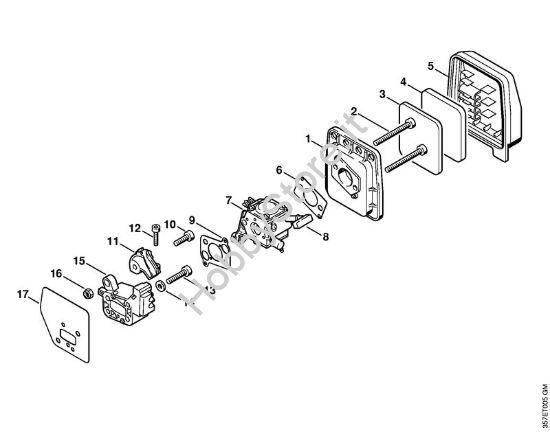 Filtro aria Decespugliatrici (FS) FS 88 della marca STIHL