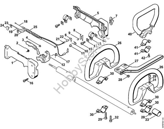 Impugnatura circolare Decespugliatrici (FS) FS 88 della marca STIHL