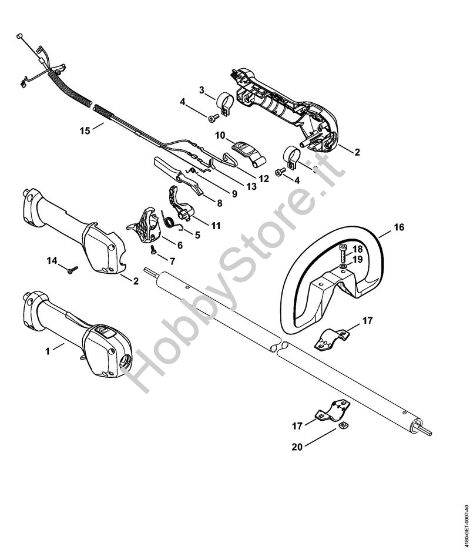 Impugnatura Decespugliatrici (FS) FS 89 R della marca STIHL