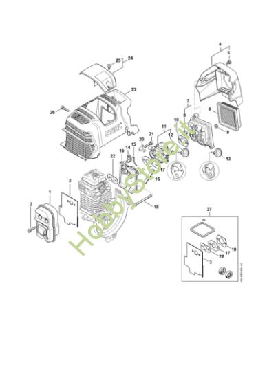Picture of Silenziatore, filtro aria FS 89 R
