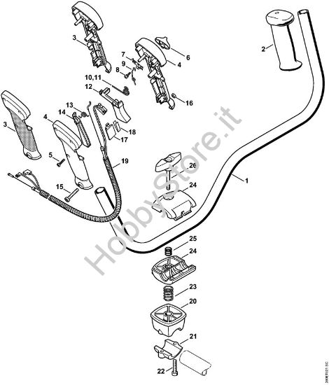 Impugnatura a manubrio Decespugliatrici (FS) FS 90 della marca STIHL