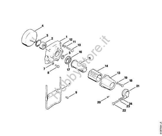 Scatola frizione Decespugliatrici (FS) FS 90 della marca STIHL
