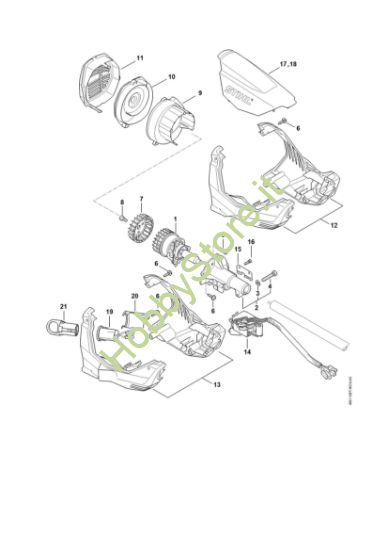Picture of Elettromotore, carcassa motore FSA 130 R