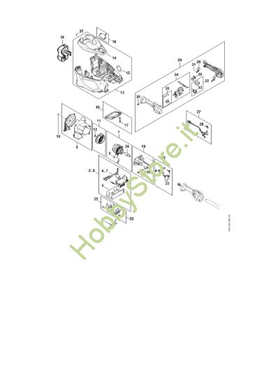 Picture of Elettromotore, carcassa motore, Impugnatura di comando FSA 135 R FSA 135 R