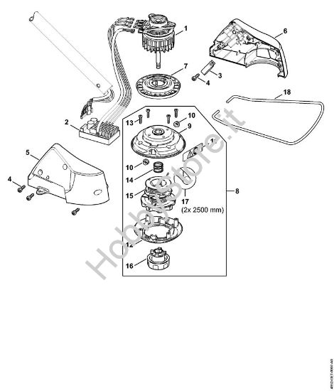Elettromotore, testa falciante Decespugliatrici a batteria (FSA) FSA 65 della marca STIHL