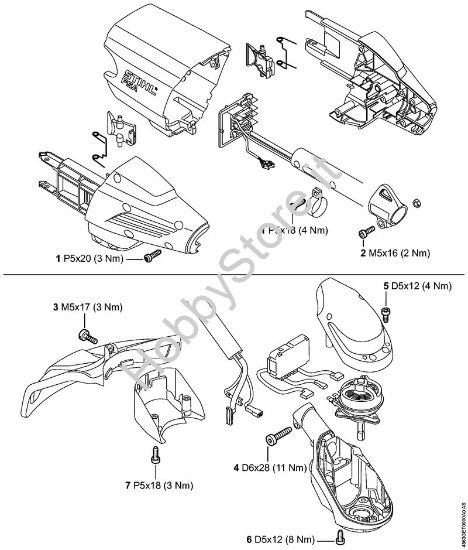 Coppie di serraggio Decespugliatrici a batteria (FSA) FSA 90 della marca STIHL